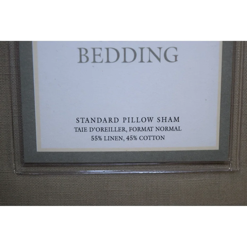 Restoration Hardware Siena Bedding Standard Pillow Sham Linen Cotton Italy Made